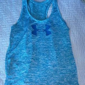 blue under armour tank top